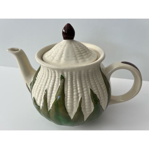 Shawnee Corn Queen Pottery - Teapot w/Lid, Creamer, Salt and Pepper Shakers EUC - Picture 8 of 16
